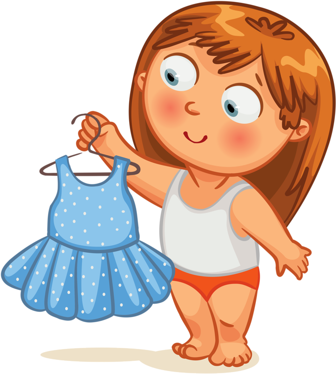 Get Dressed Clipart (747x800), Png Download