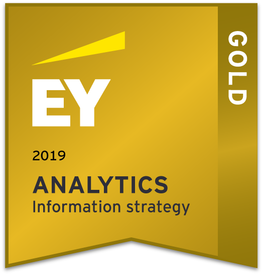Ey Analytics - Information Strategy - Gold - Graphic Design (600x600), Png Download