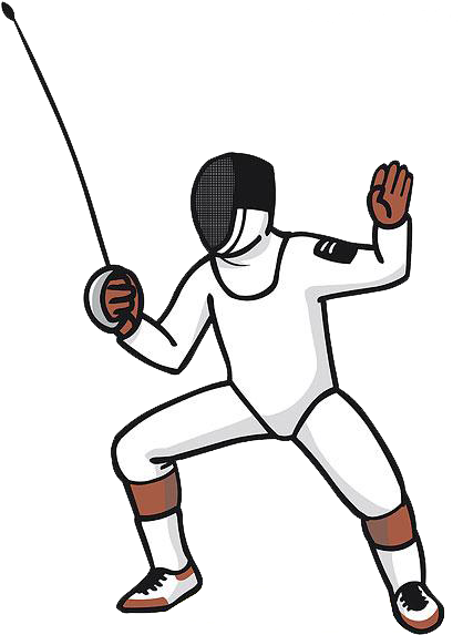 Sword Clipart Rapier - Man With Sword Cartoon (600x600), Png Download