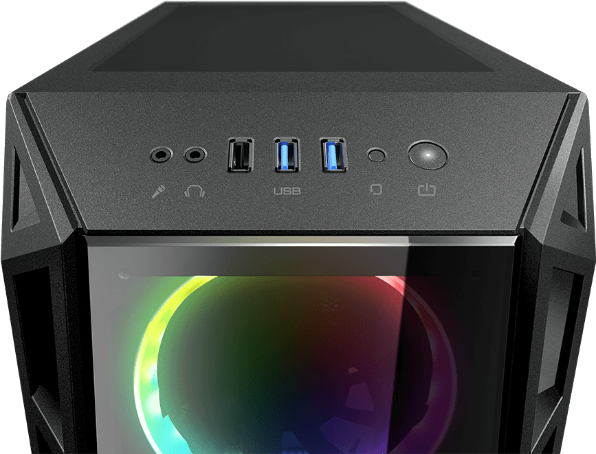 It Supports Up To Three Radiators And Has A Gaming - Gabinete Cougar Turret Rgb (906x686), Png Download