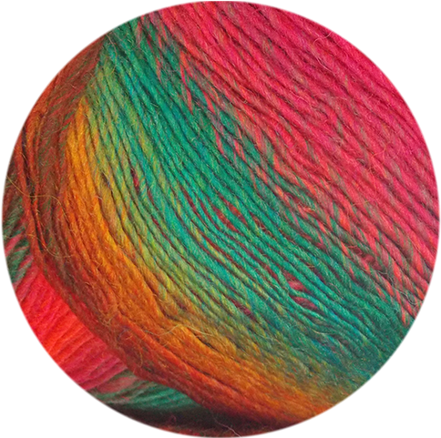 Mille Colori Socks And Lace [lang Yarns] - Circle (720x480), Png Download
