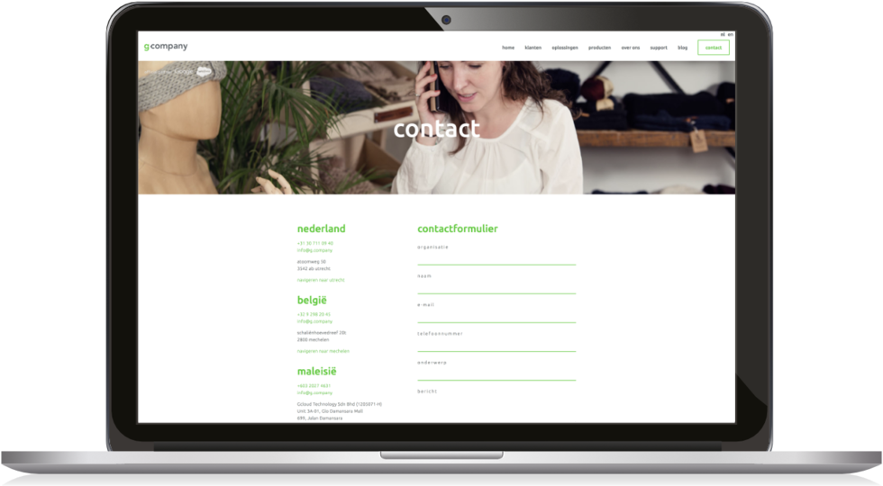 G Company Contact - Website (1000x562), Png Download