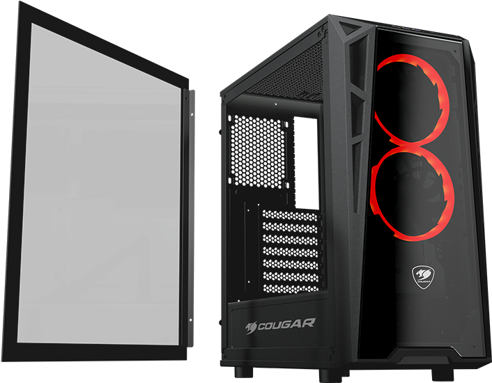 Photos - Cougar Atx Turret Tempered G (900x650), Png Download