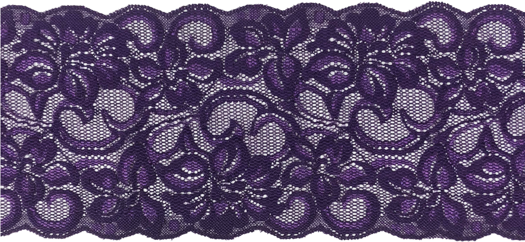 5" Violet Stretch Lace - Crochet (1060x1060), Png Download