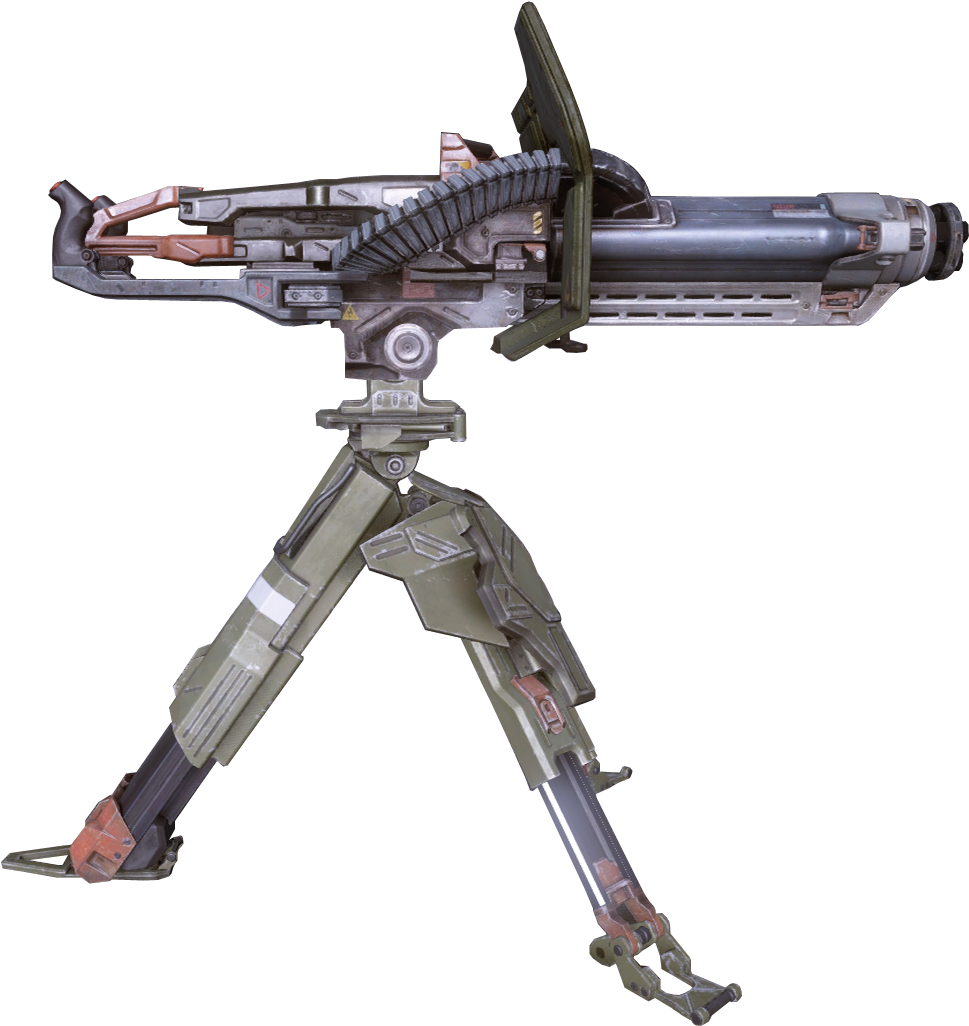 M343a2 Chaingun - Halo 5 Machine Gun Turret (1000x1050), Png Download