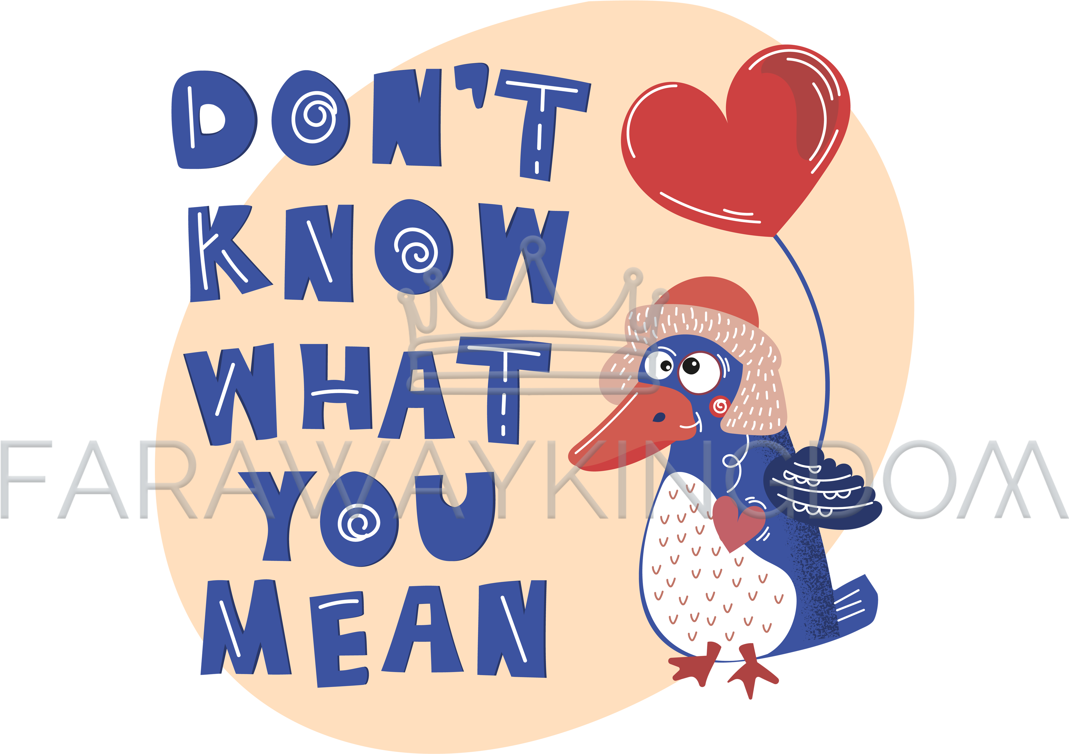 Crazy Bird Valentine Day Party Animal Vector Illustration - Lean Cuisine (3508x2480), Png Download