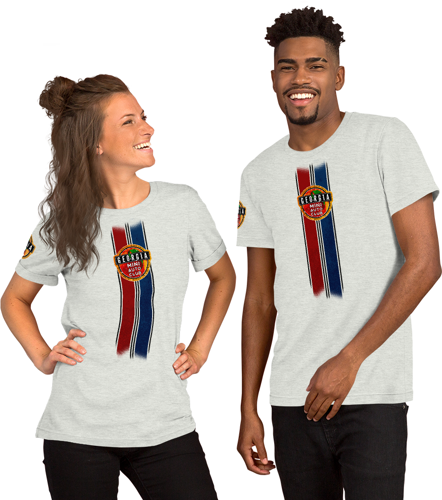 Gaminiac Racing Stripes Short Sleeve Unisex T Shirt (1000x1000), Png Download