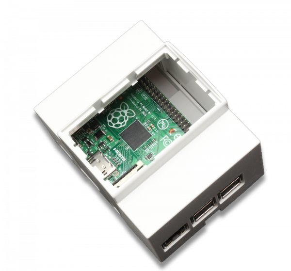 Boitier 4m Rail Din Pour Raspberry Pi B / Pi 2 / Pi - Electrical Connector (600x559), Png Download