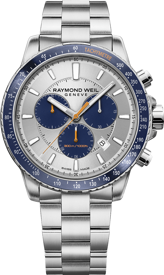 Raymond Weil Men's Tango Blue Chronograph 8570 St3 - Raymond Weil Tango Chronograph (700x1000), Png Download