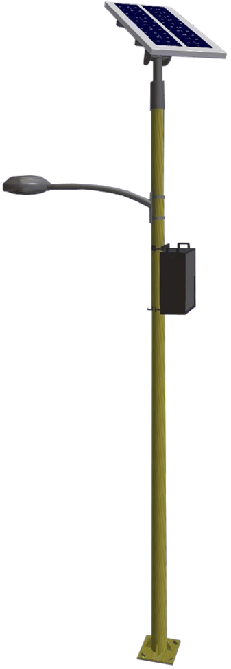 Solar Lighting Png Pic - Solar Led Street Light Pole (800x1033), Png Download