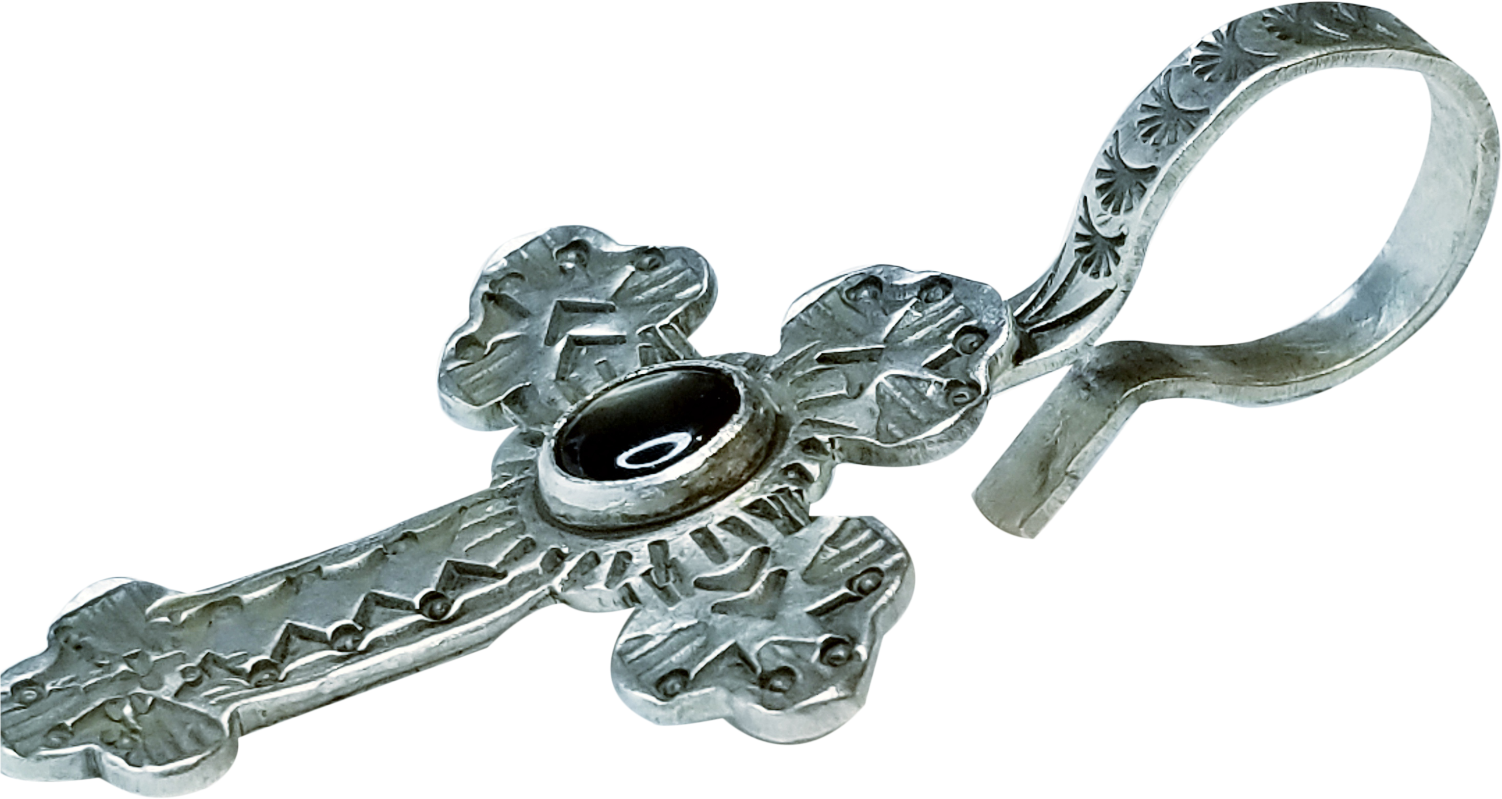 Lawrence Baca Smokey Quartz Cross Enhancer - Pendant (3024x3024), Png Download