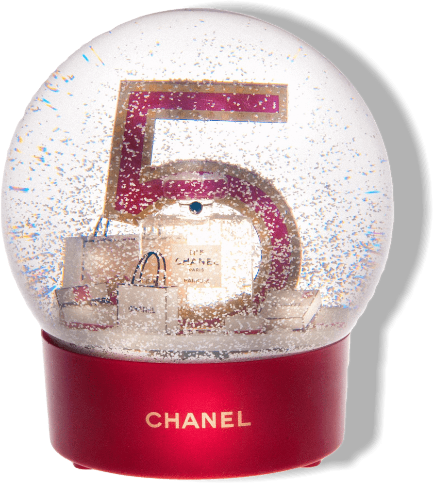 Chanel 5 Gigantic Usb Rechargeable Snowball Globe, - Number (1024x1024), Png Download