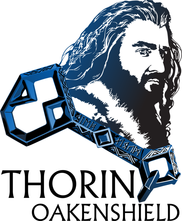 The Hobbit Clipart Thorin - Poster (600x729), Png Download