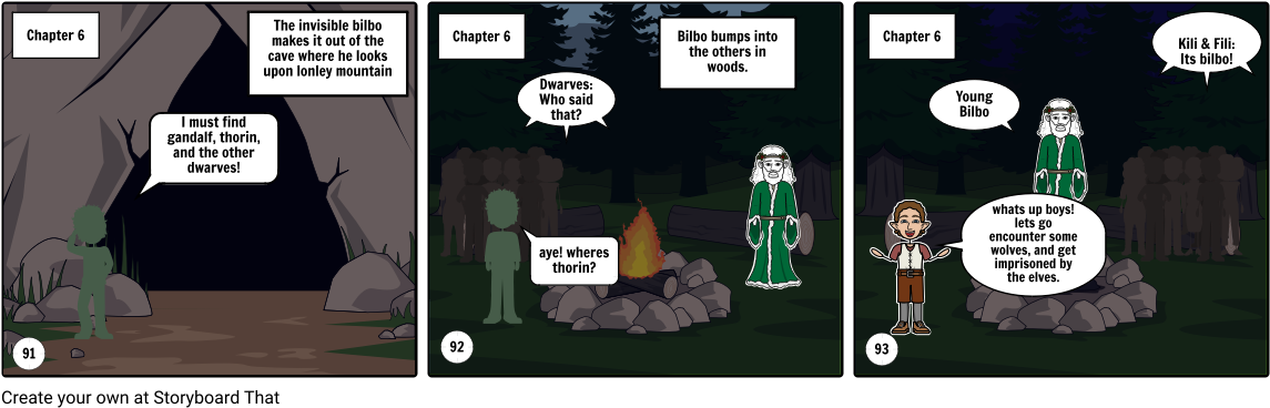 The Hobbit - Cartoon (1164x385), Png Download
