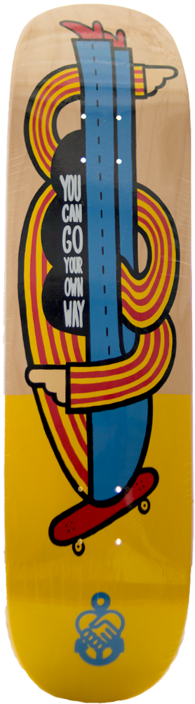 Tabla The Friendship Skate Co Go Your Own Way 8 5 Skateboard - Skateboard Deck (1024x1024), Png Download
