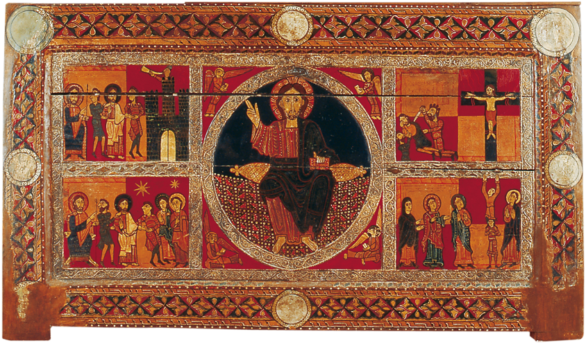 Romanesque - Frontal D Altar De Sant Andreu De Sagàs (974x600), Png Download