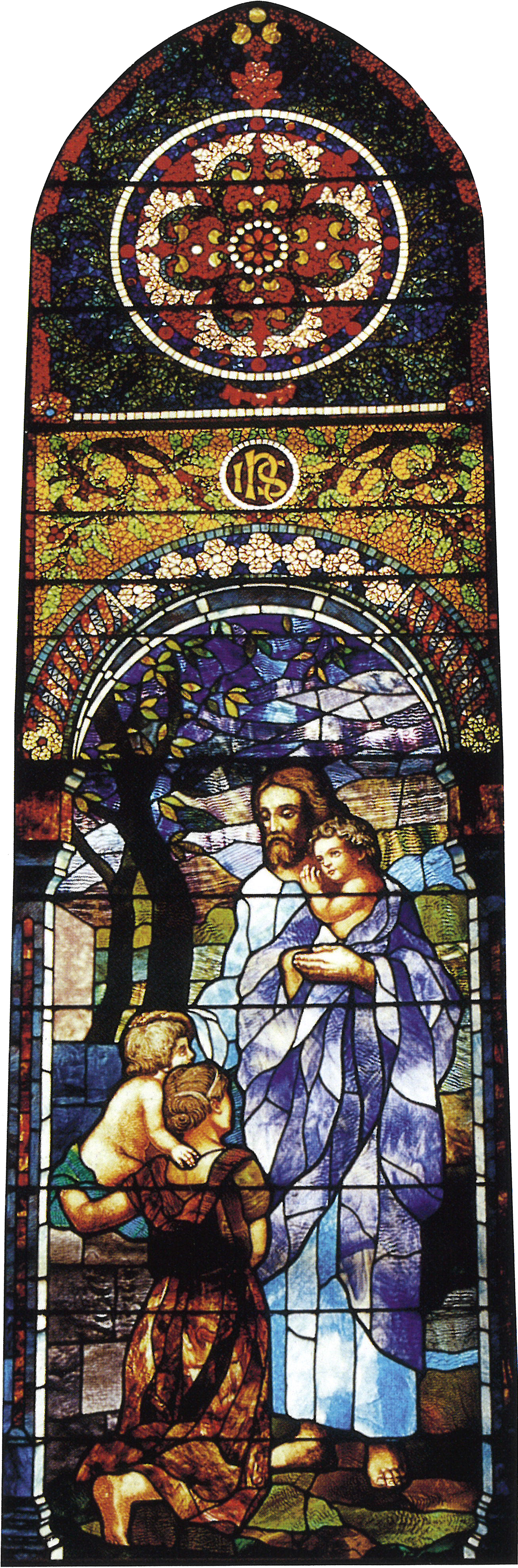 Stained Glass (1311x4040), Png Download