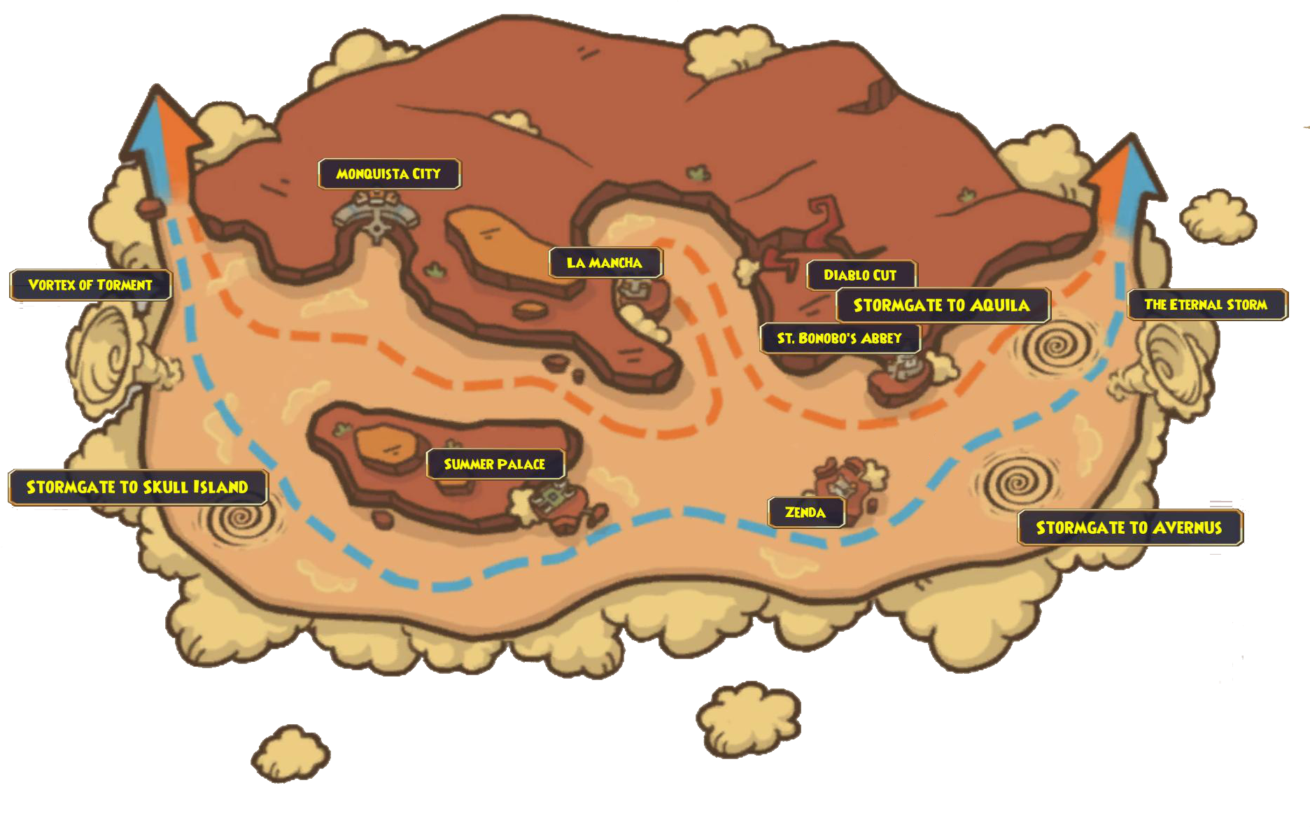 Map Of Pirate In The Sky Valencia - Illustration (1872x1194), Png Download