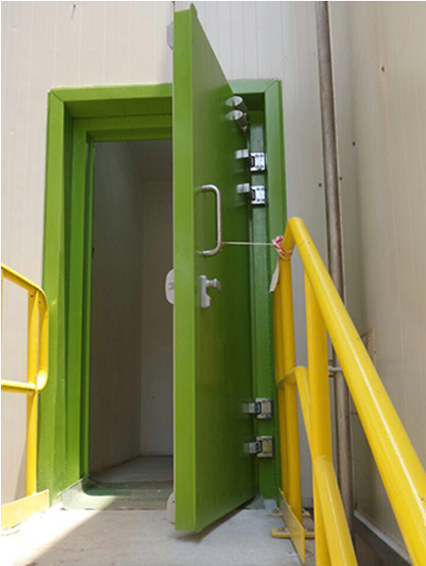 Blast Resistant Steel Door - Blast Proof Shutter Doors (940x619), Png Download