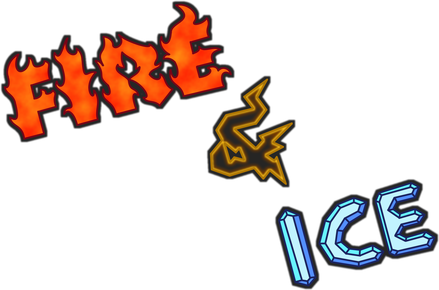Fire & Ice (2000x1400), Png Download