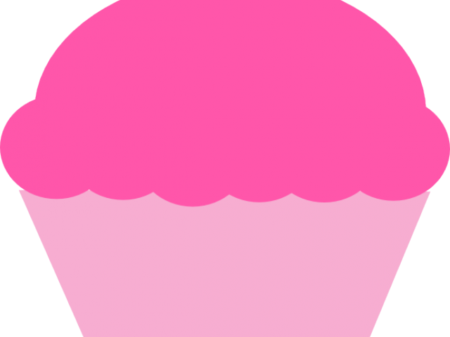 Muffin Clipart Pink Cupcake (640x480), Png Download