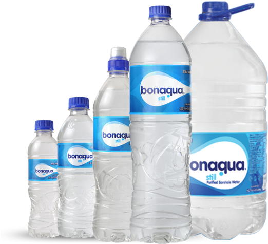 Bonaqua Still Water - Plastic Bottle (557x630), Png Download
