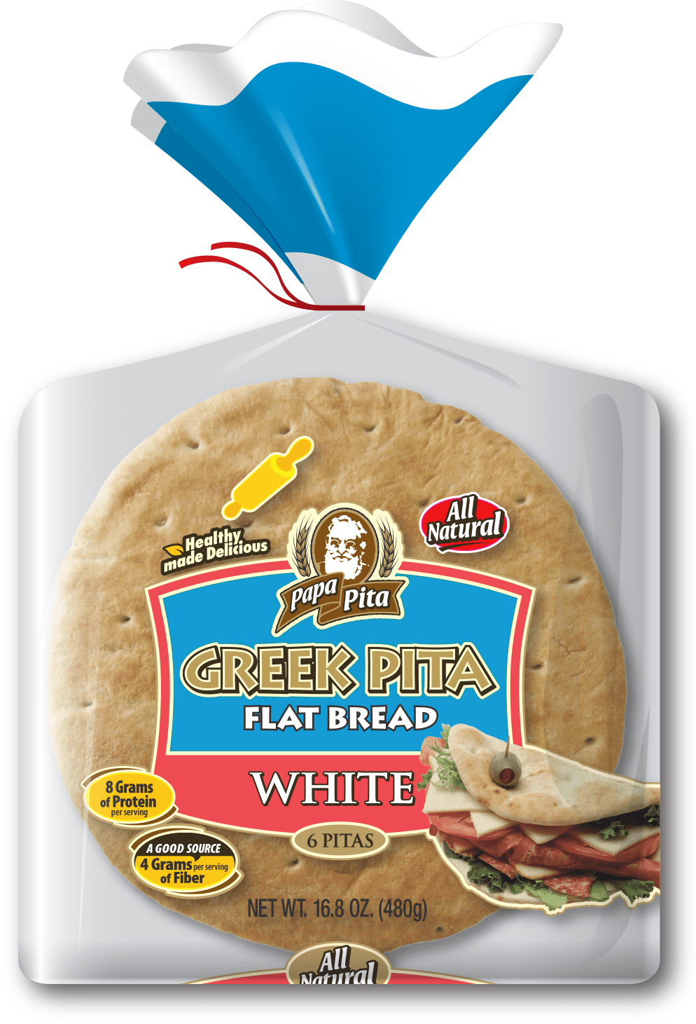 View Our Pita Recipes - Papa Pita Flat Bread (994x1461), Png Download