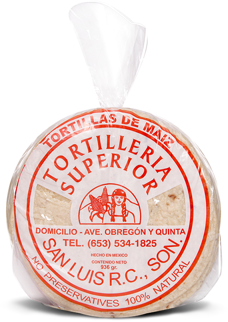 Yellow Corn Tortillas 60pzs - Tortilleria Superior San Luis Rio Colorado (500x682), Png Download