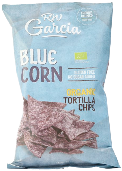 Organic Blue Corn Tortillas - Rw Garcia Blue Corn Tortillas 150g (600x600), Png Download