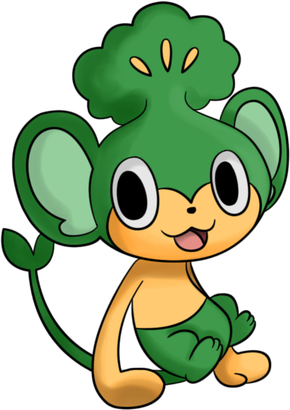 So Is The First Gym Supposed To Have Ridiculous Luck - Pansage Render (844x946), Png Download