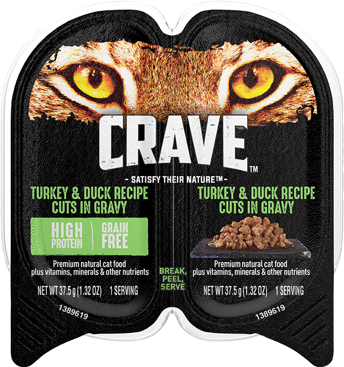 Cat Wet Chicken Beef - Crave Cat Food (690x747), Png Download