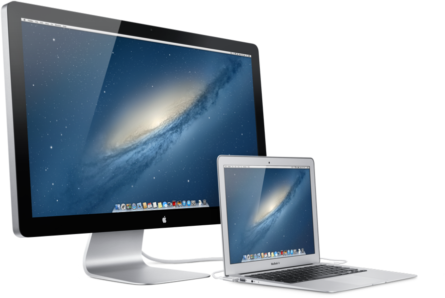 27thunderboltdisplay 34l Mtnlion 13mba 34l Mtnlion -  Thunderbolt Display (1000x750), Png Download