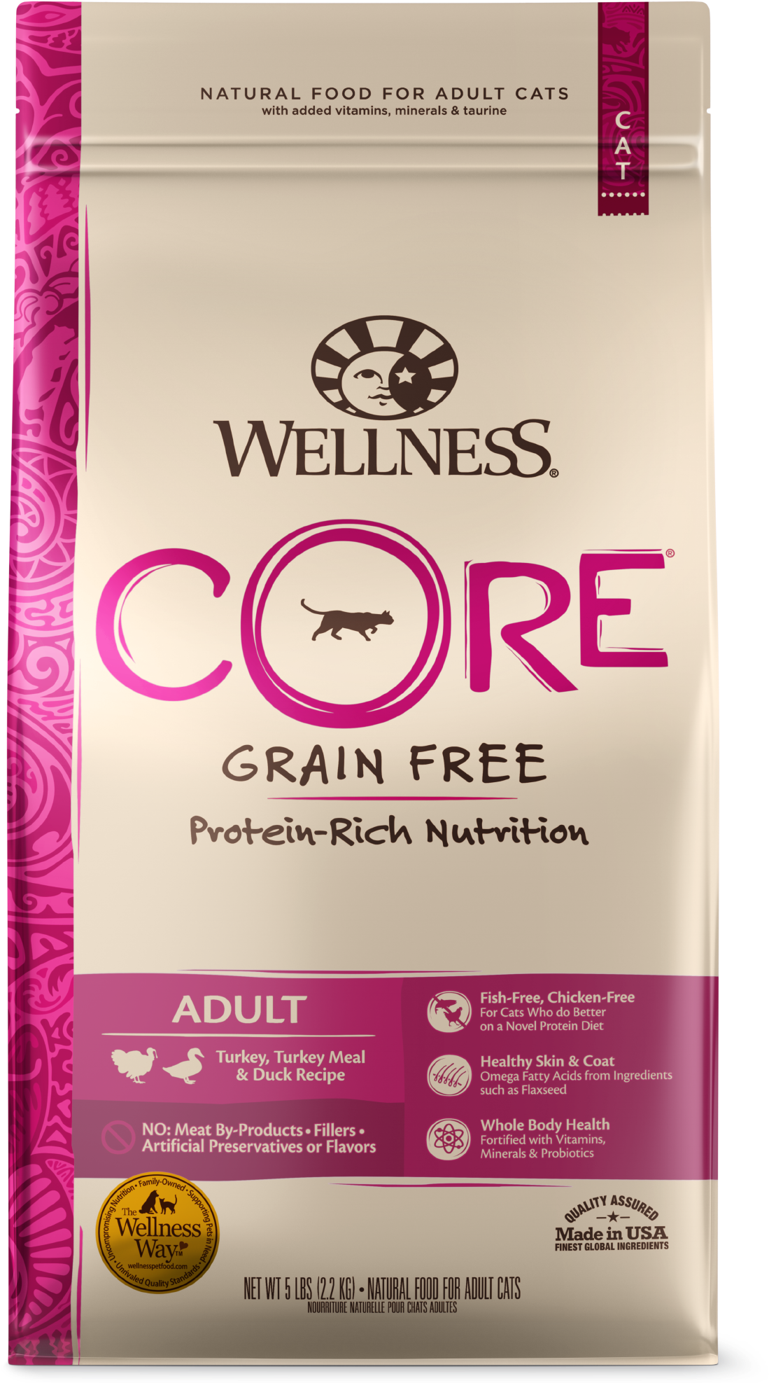 Core Dry Cat Turkey - Wellness Core Grain Free Kitten (2000x2000), Png Download