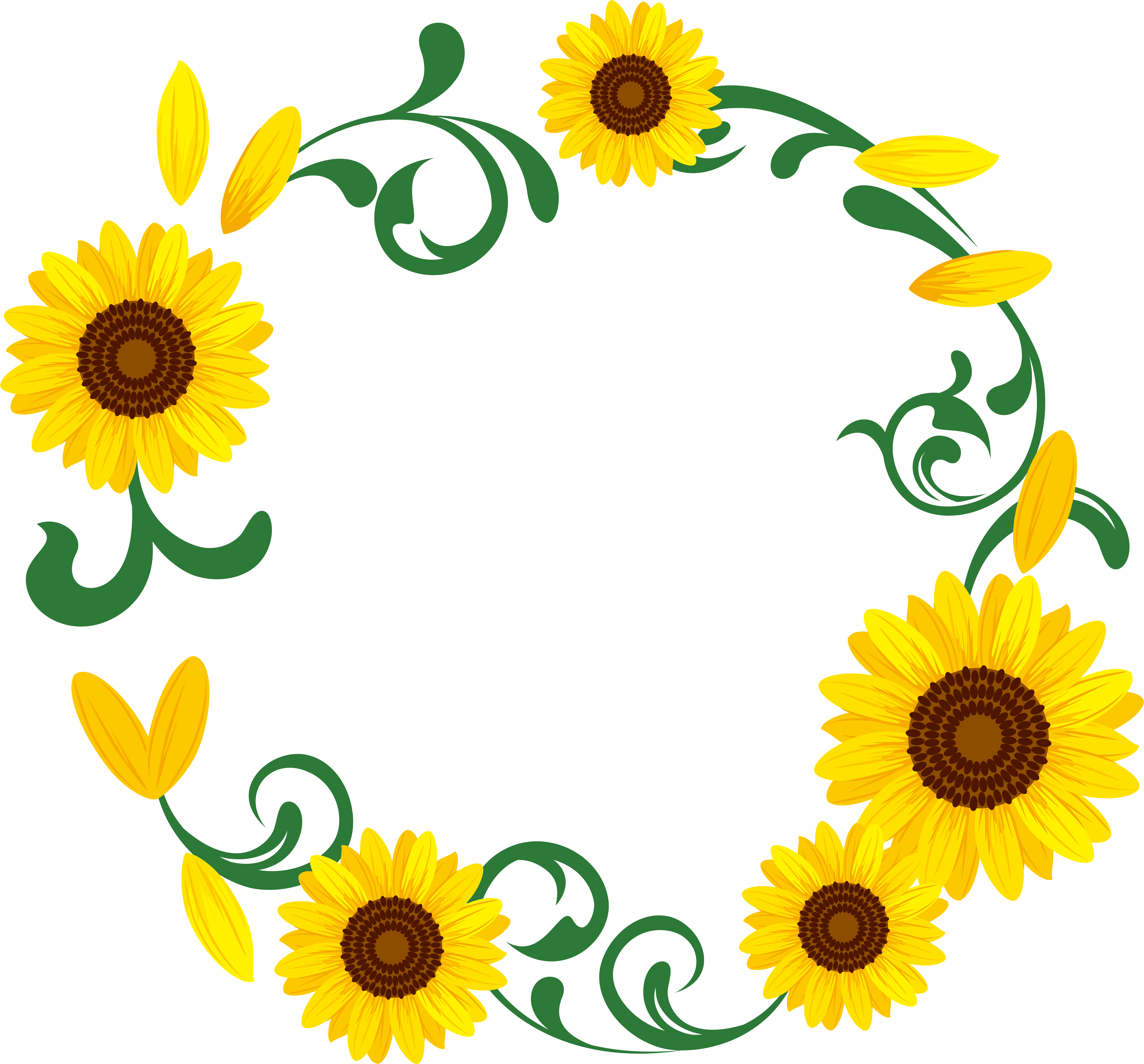 Sunflower Png Tumblr (7580x7115), Png Download