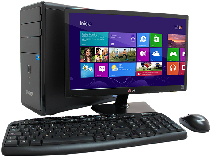 Assemble Pc - Computadora Encendida Y Apagada (784x523), Png Download