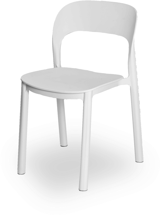Silla Blanca Ffdn Grup Pous Silla Ona Blanca - Chair (860x1115), Png Download