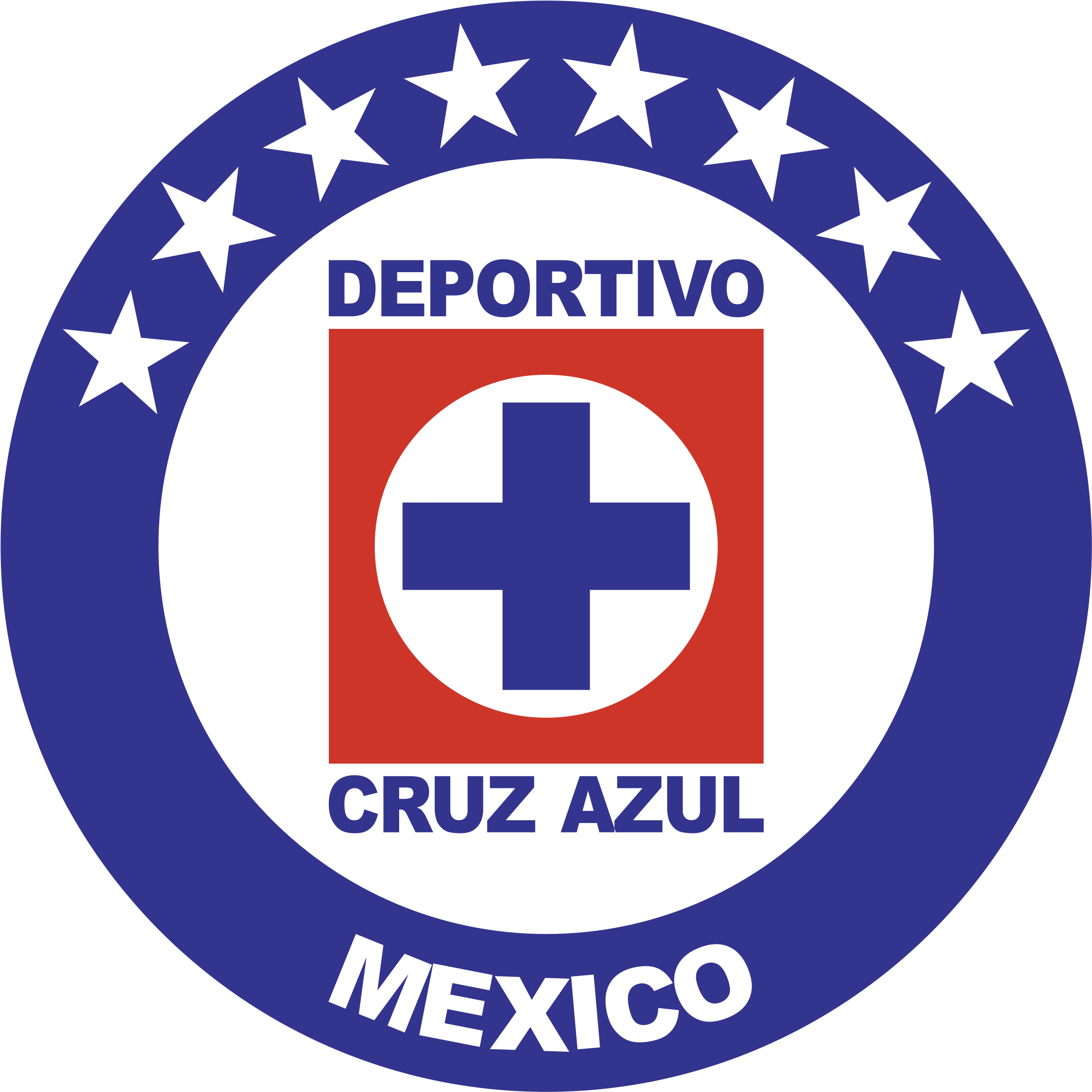 Cruz Azul 7935 Logo Png Transparent - Soccer Cruz Azul Logo (2400x2400), Png Download