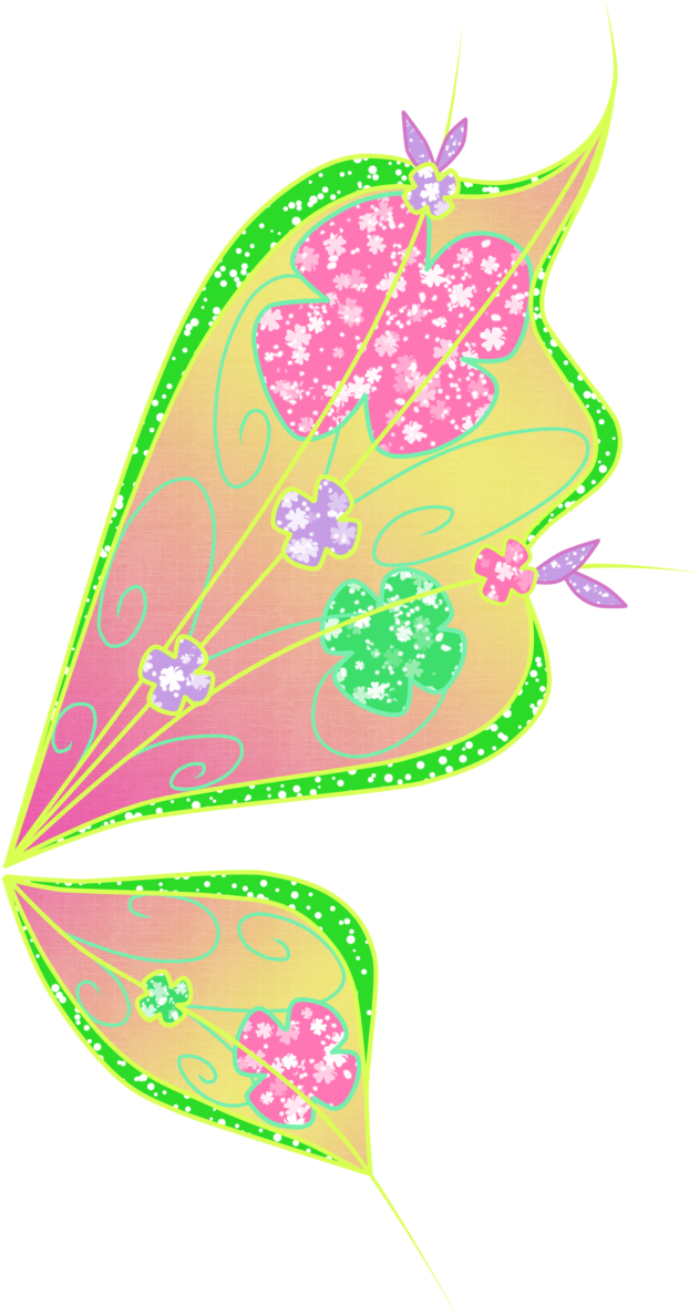 Believix Winx Flora Roxy Tecna In You Clipart - Flora Believix Wings (1024x1317), Png Download