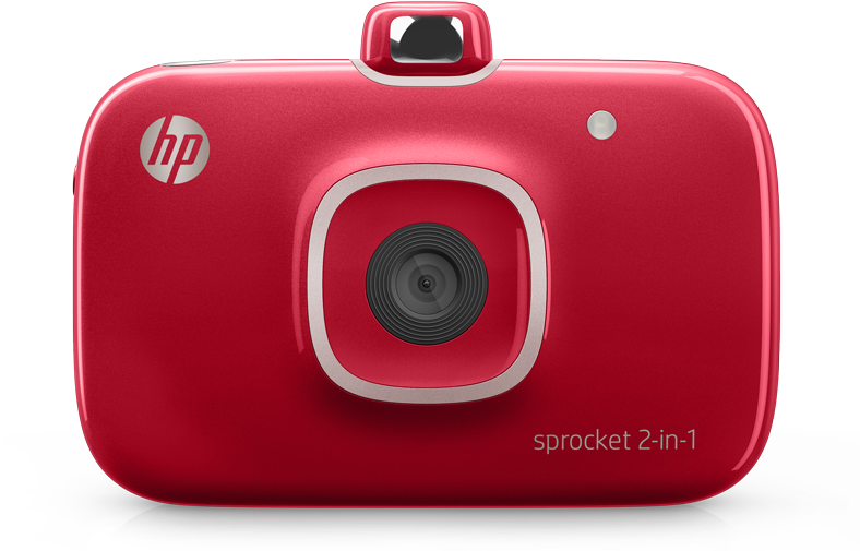 También Se Ha Presentado Una Cámara Fotográfica Instantánea, - Hp Sprocket 2 In 1 Red (800x563), Png Download