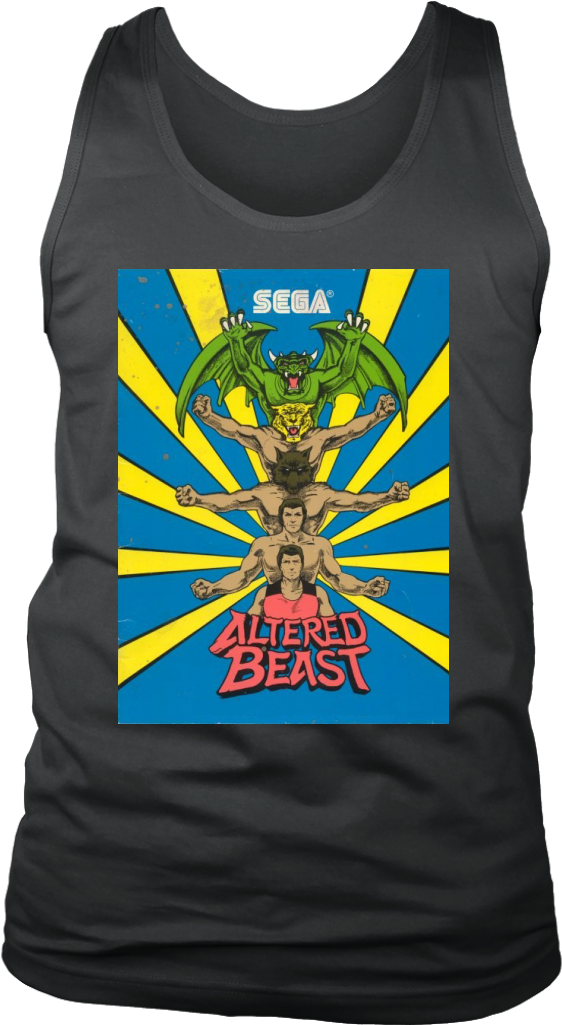 Altered Beast Mens Tank Sega Genesis Arcade 16 - Altered Beast Sega Cover (1024x1024), Png Download