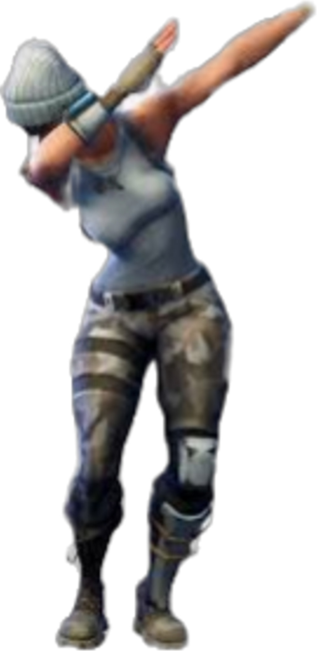 Dab Sticker - Transparent Fortnite Dab Png (1024x2101), Png Download
