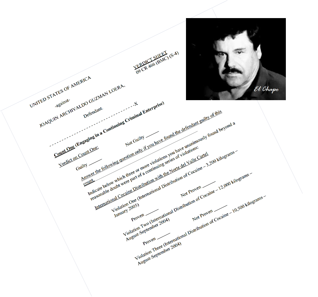 Borderland Beat El Chapo Trial Jury Has Questions On - Brochure (1019x952), Png Download