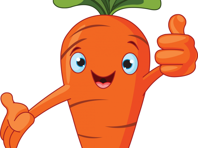 Carrot Clipart Zanahoria - Fruits And Vegetables Cartoon Png (640x480), Png Download