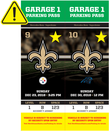 Promo Parkingnotice - New Orleans Saints (824x464), Png Download