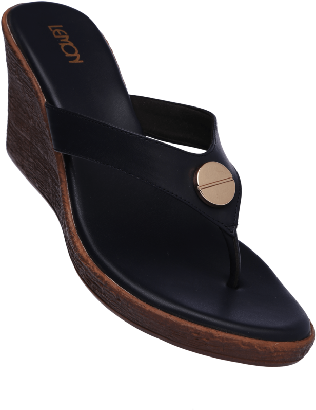 Womens Daily Wear Slipon Wedge Sandal - Sandal (640x960), Png Download