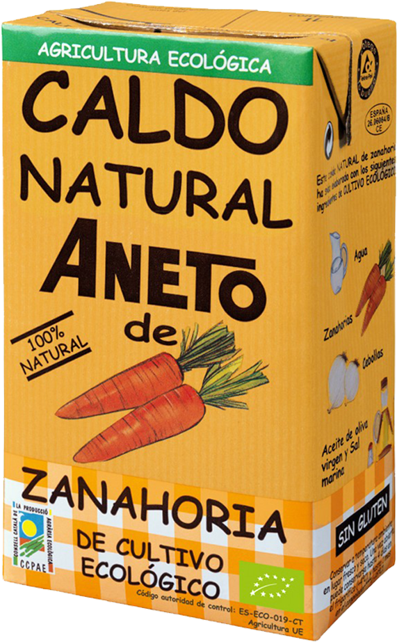 Caldo Zanahoria Aneto (650x950), Png Download