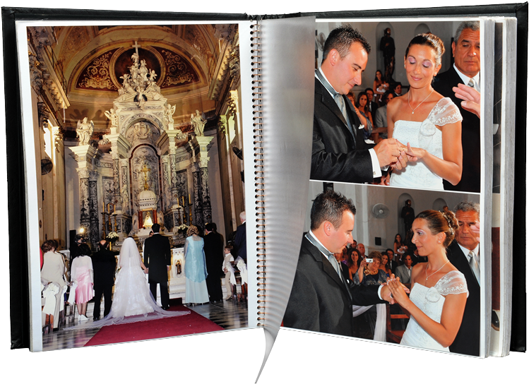 Libro Boda Analogico Abierto - Angel Di Maria Wedding (800x571), Png Download