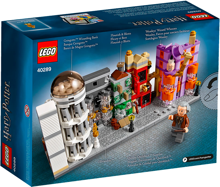 Lego To Release New Harry Potter Themed Diagon Alley - Diagon Alley Lego 40289 Box (800x673), Png Download