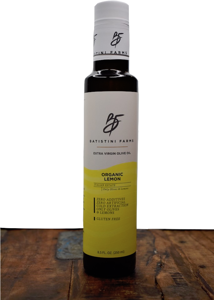 Batistini Farms Usa Organic Lemon Extra Virgin Olive - Bombardino (683x1024), Png Download