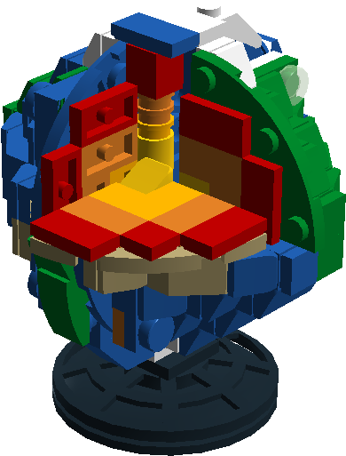 A Slice Into Earth - Rubik's Cube (1122x600), Png Download